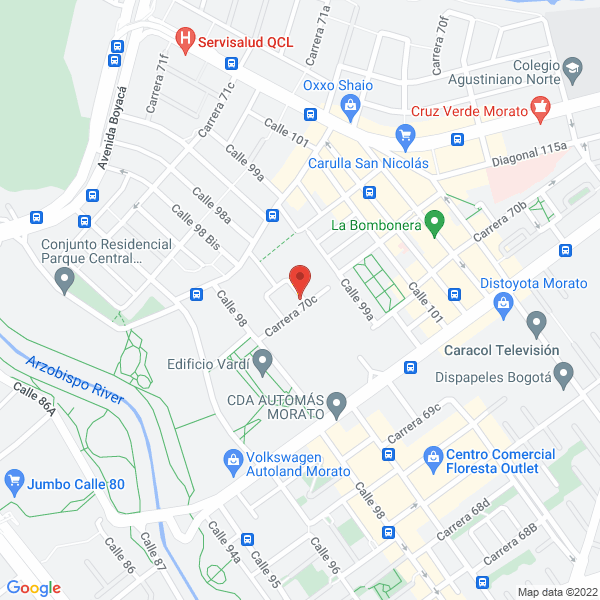 Mapa de Gr Ingenieros & Arquitectos S.A.S.