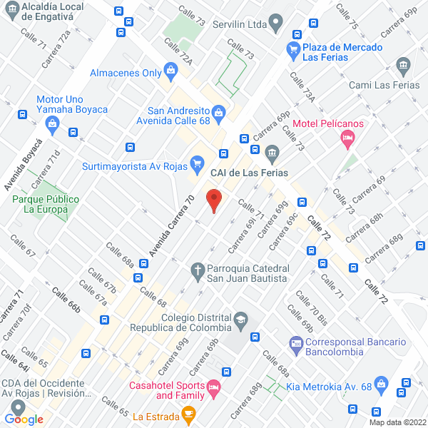 Mapa de Galigut Editores S.A.S.