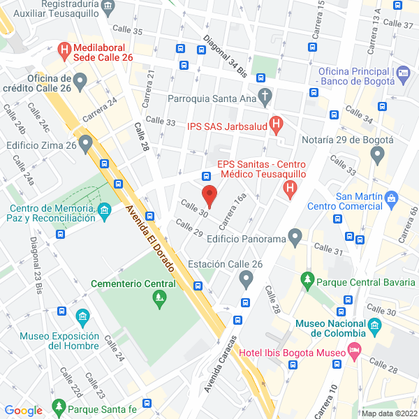 Mapa de Nest Art Center S.A.S.