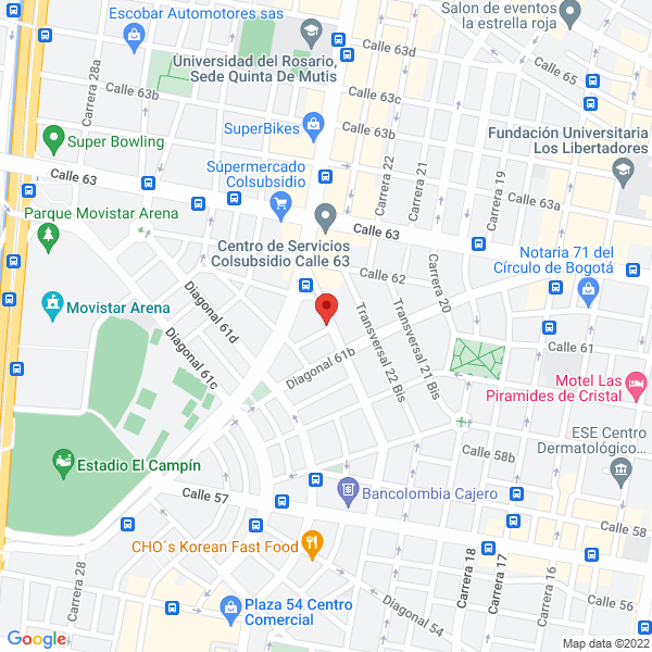 Mapa de Honrando Raices S.A.S
