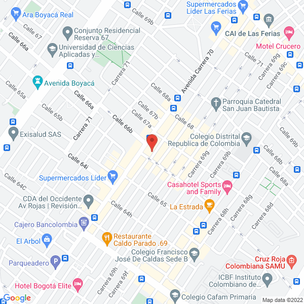 Mapa de Autopartes Reparts S.A.S.
