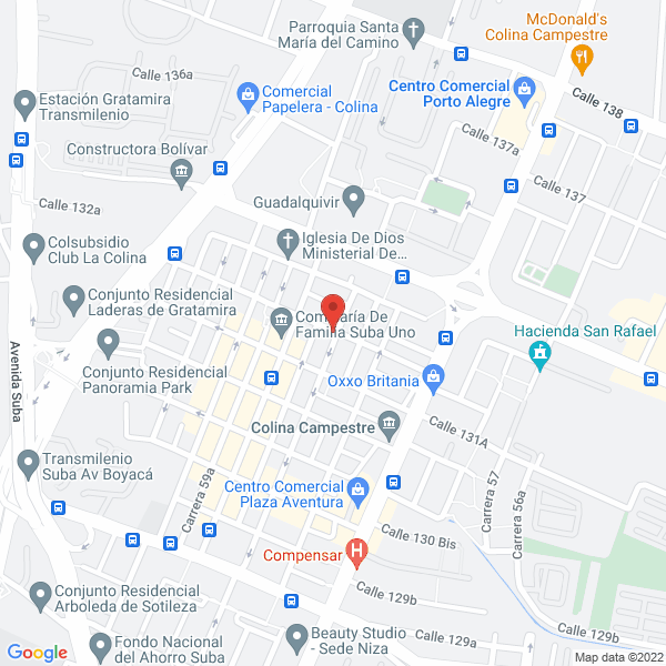 Mapa de Transportes Sur Unidos S.A.S.