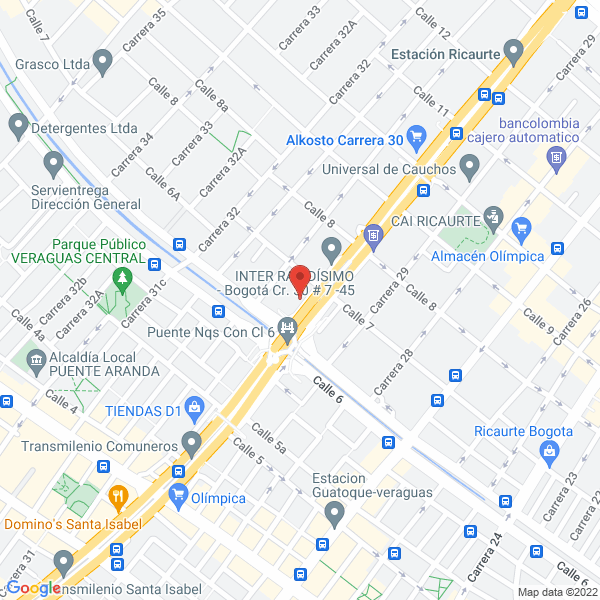 Mapa de Comercializadora Dotafer S.A.S.