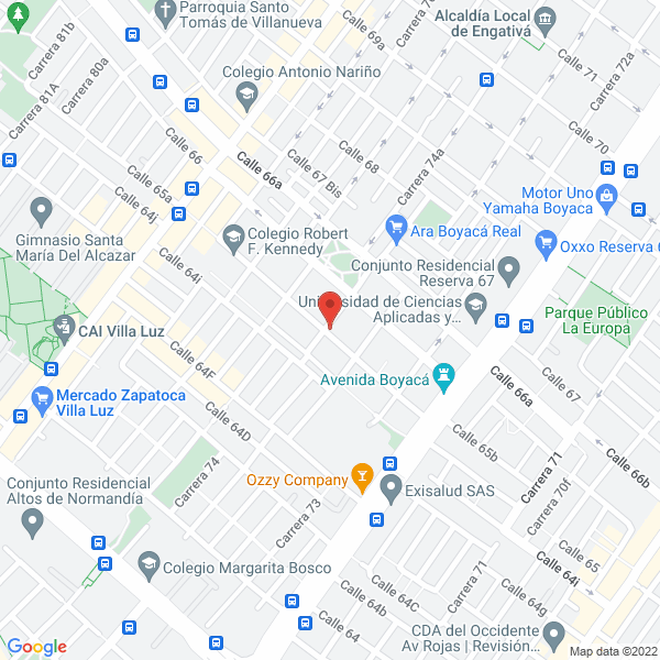 Mapa de Simantec Computadores Y Sistemas S.A.S.