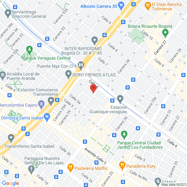 Mapa de Servicios Y Montajes Herrera García S.A.S.