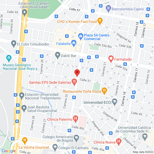 Mapa de Transportes Y Comercio Tr&G S.A.S.