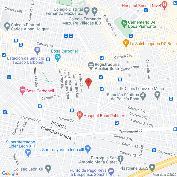 Mapa de Tcnet Ingeniería S.A.S.