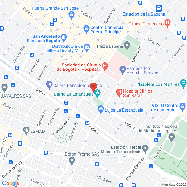 Mapa de Filtros Y Lubricambios A Y J S.A.S.