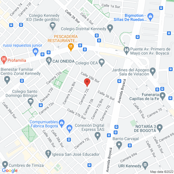 Mapa de Tiussox S.A.S.