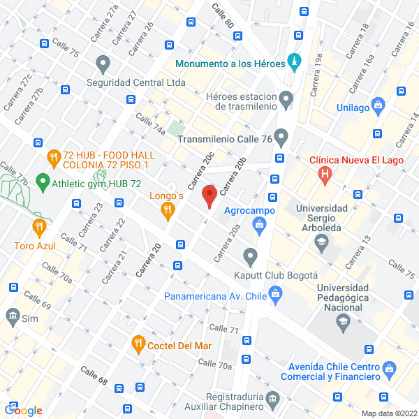 Mapa de Bouldergym S.A.S.