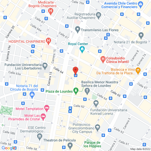 Mapa de Ingeniería & Electrónica Chapinero S.A.S.