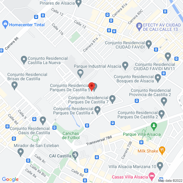 Mapa de Dekora Ambientes Y Espacios S.A.S.