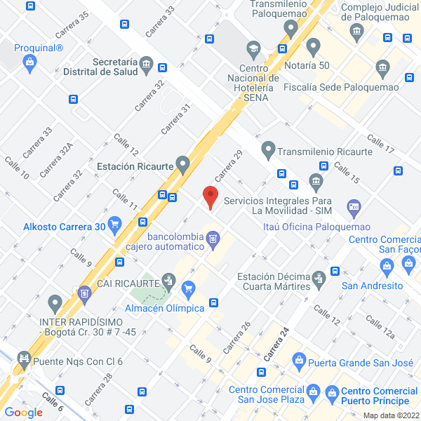 Mapa de Filtros Team S.A.S.