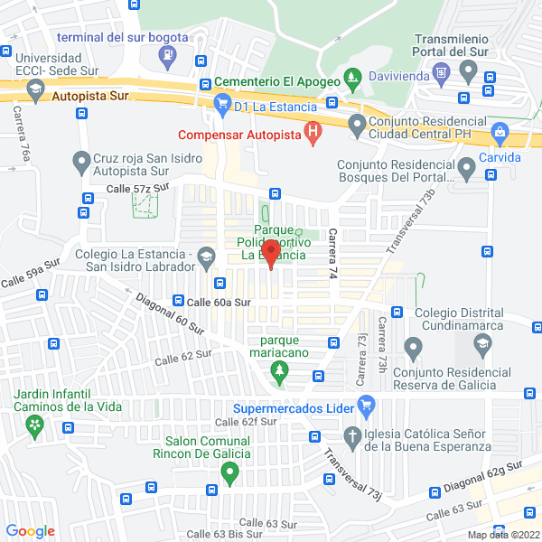Mapa de Gimnasio La Fontaine S.A.S.
