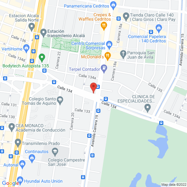 Mapa de Wb Motorcycling S.A.S.