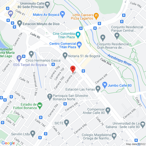 Mapa de Maztr3S Comercializadora S.A.S.
