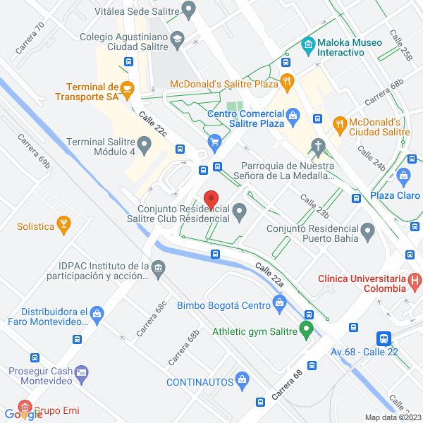 Mapa de Usa Cargo Shopping S.A.S.