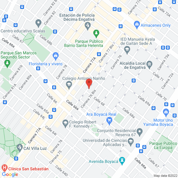 Mapa de Transportes Arias Jr S.A.S.