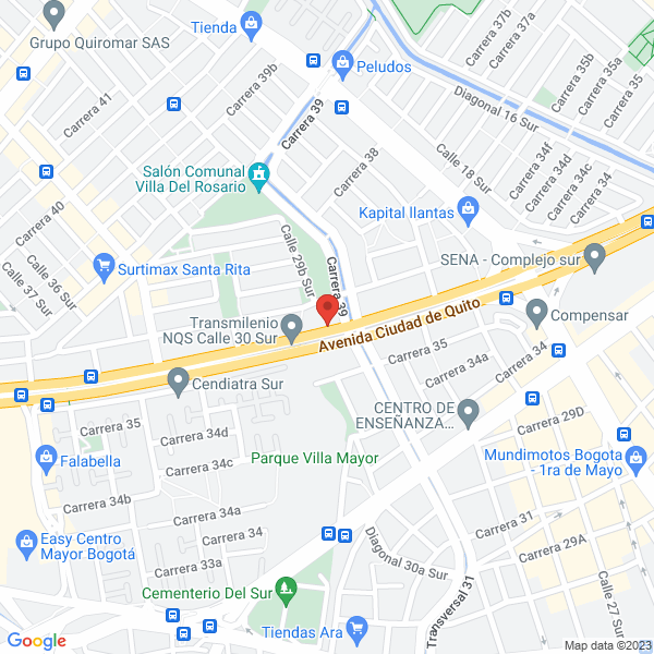 Mapa de Suministro De Alimentos Tamayo Vega S.A.S.