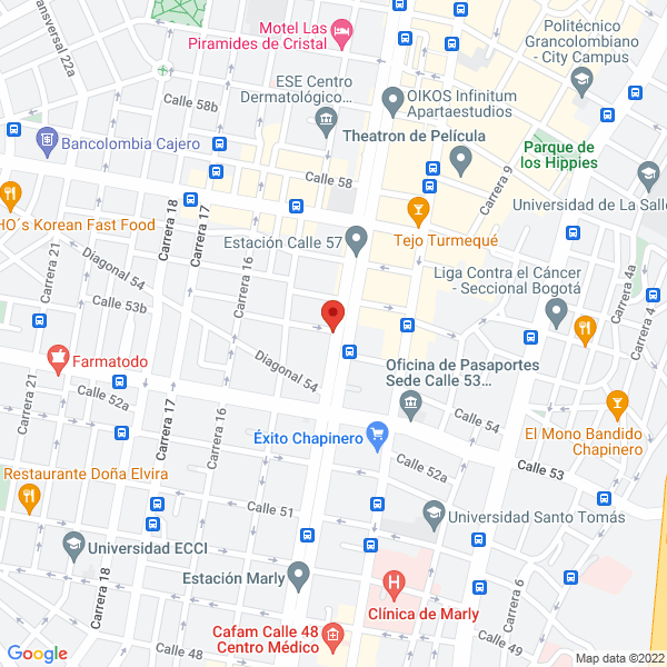 Mapa de Editorial Nueva América Ltda.