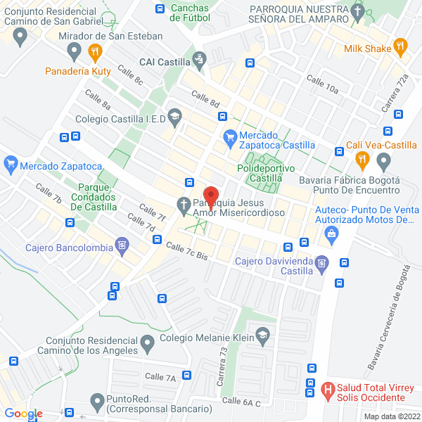 Mapa de Happy Foods S.A.S.