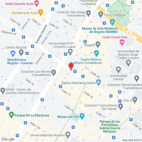 Mapa de Distríoptica Mundial Group S.A.S.