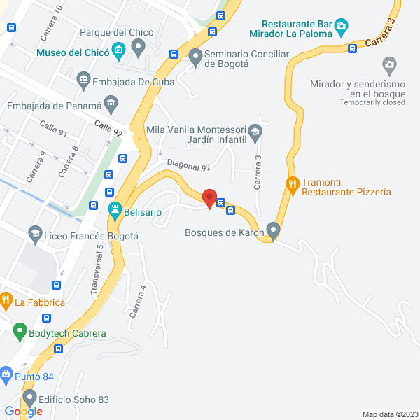 Mapa de Unión Selecta S.A.S.