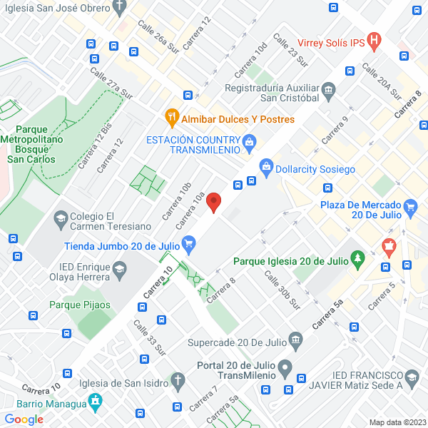 Mapa de Comercializadora Colorexpress S.A.S.