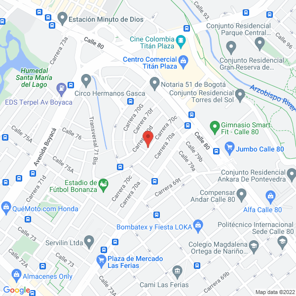 Mapa de American Cards Soluciones S.A.S.