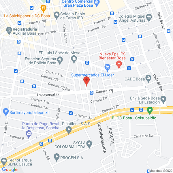 Mapa de Quality Transport S.A.S.