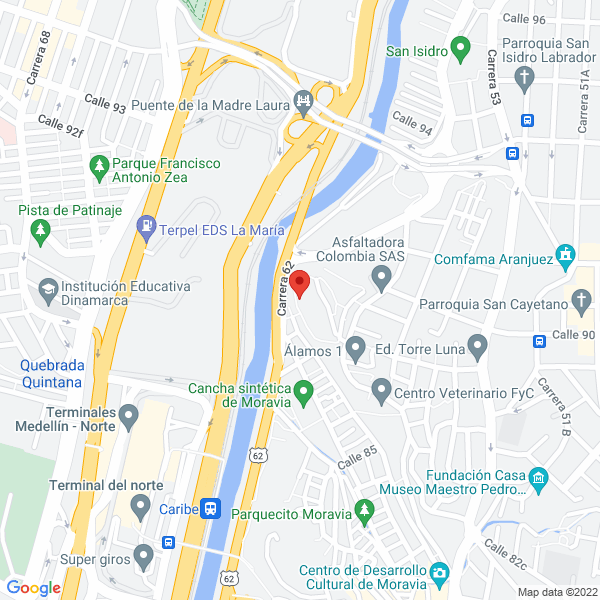 Mapa de Estructuras Y Urbanismo A.S.G. S.A.S.