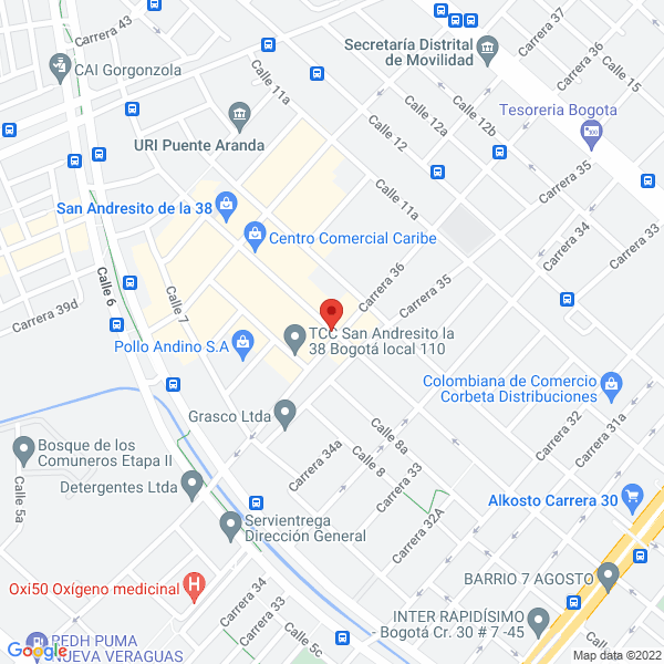 Mapa de Transportes Mixtos Del Pais S.A.S.