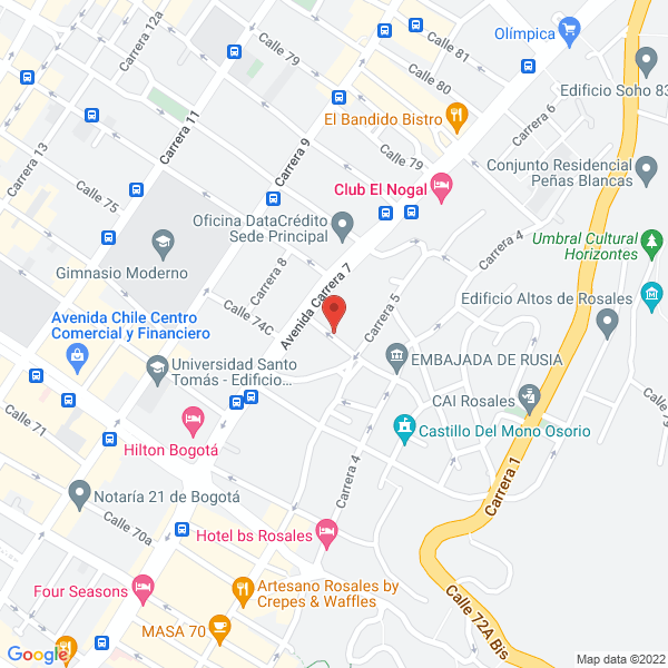 Mapa de Bally Technologies Colombia S.A.S.