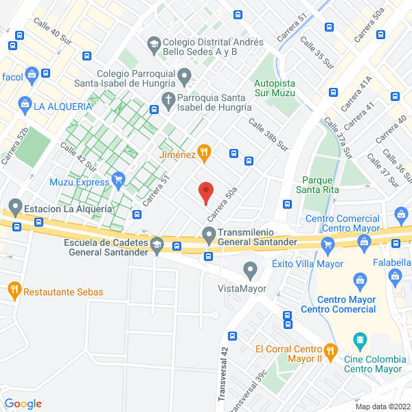 Mapa de Transportes A Su Medida S.A.S.