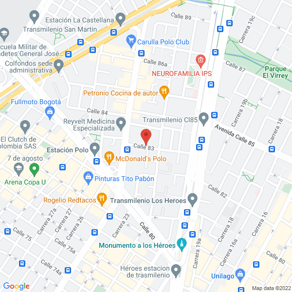 Mapa de Alirapidos S.A.S.
