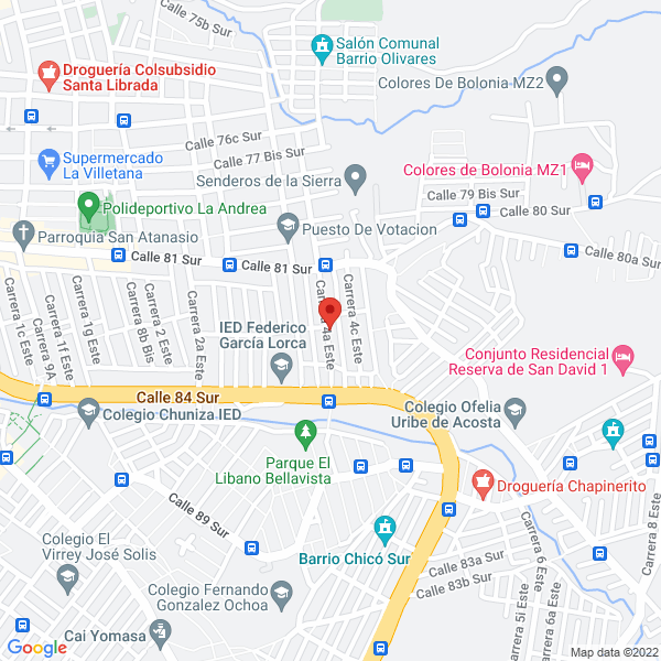 Mapa de Hacer Metálicas Y Tapizados Sosa S.A.S.