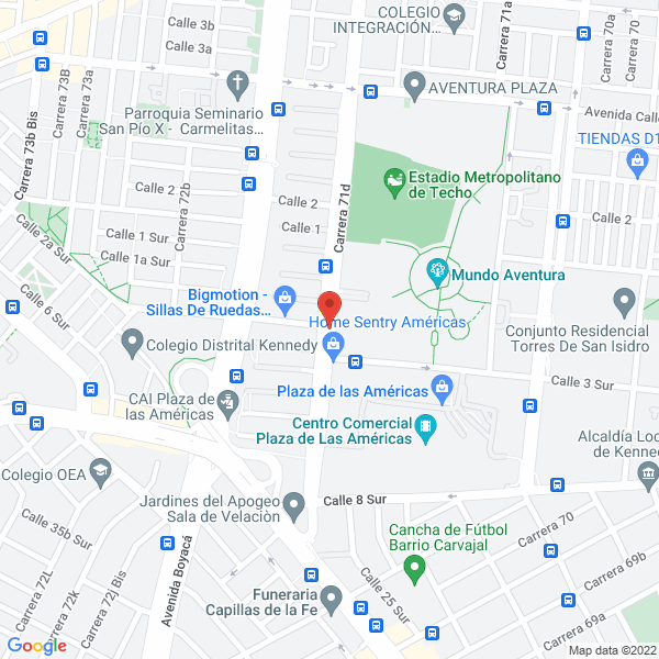 Mapa de Praxis Language School Seis S.A.S.