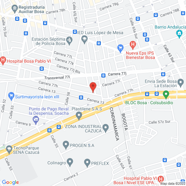 Mapa de Avilés Transportes Ltda.
