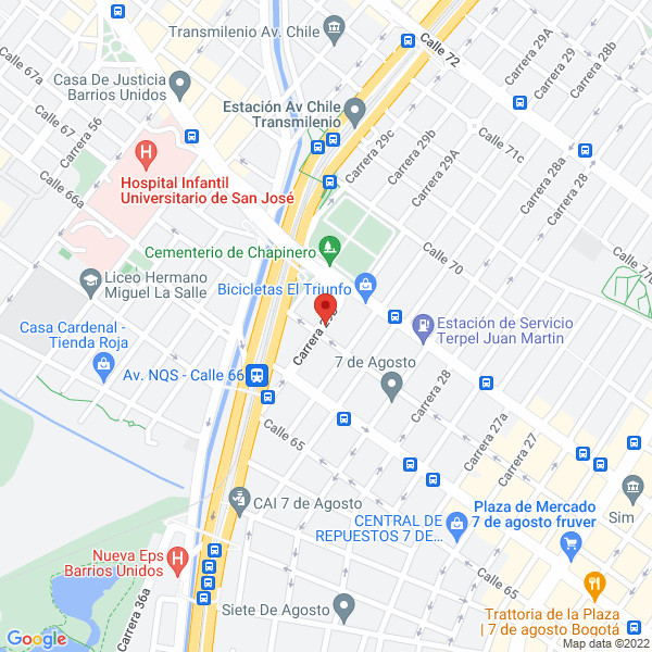Mapa de Servilujos Y Accesorios N&E S.A.S.