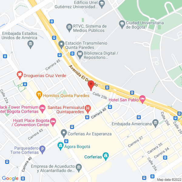Mapa de Aparta Hotel Bogotá S.A.S.
