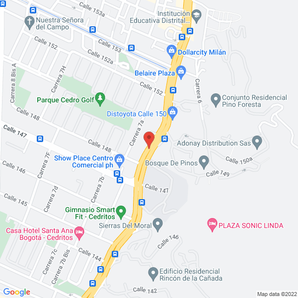 Mapa de Training And Guidance Services S.A.S.