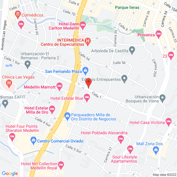 Mapa de Dfcc Sas