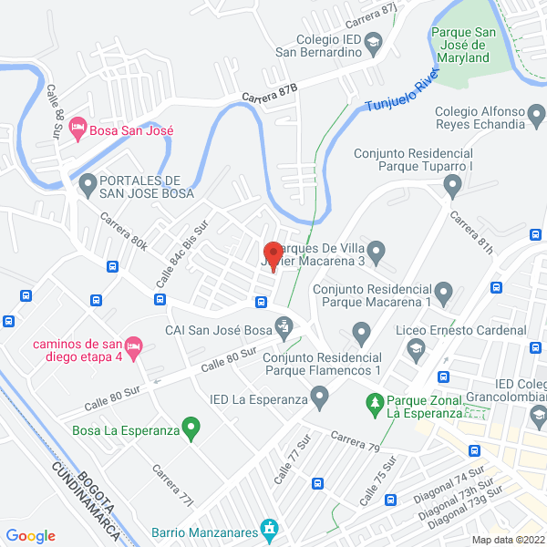 Mapa de Transporte Ecológico Tolima S.A.S.