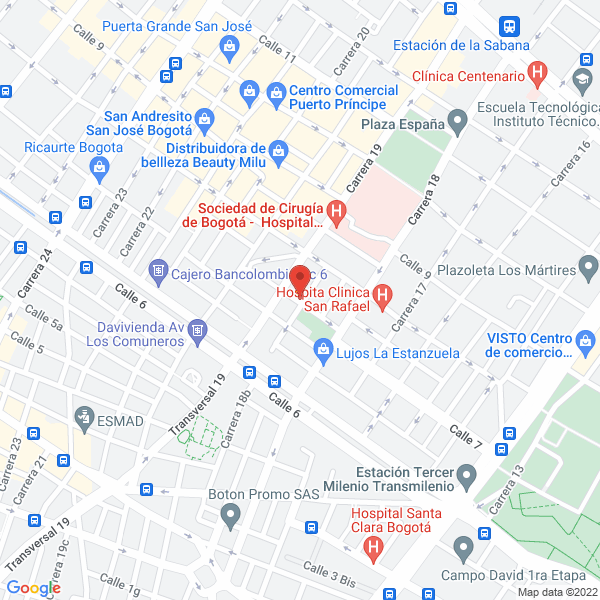Mapa de Transmisiones Y Cajas Fuller Cía. Ltda.