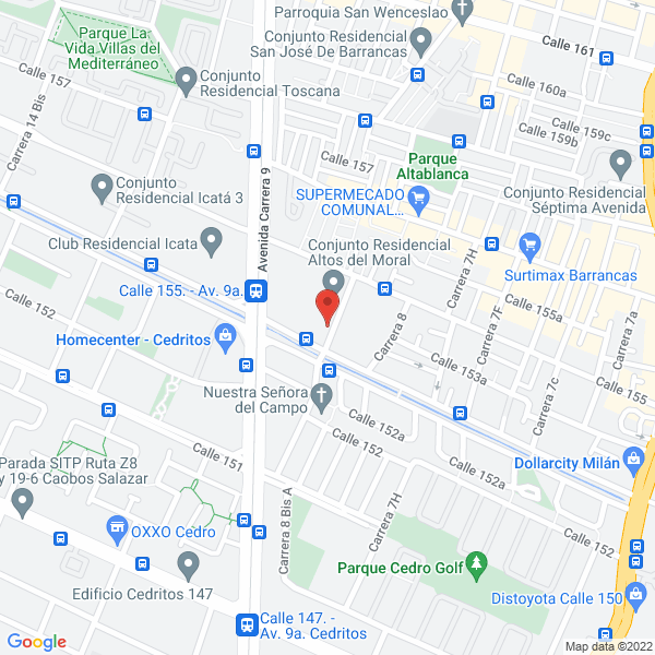 Mapa de Eventos Y Banquetes Esther S.A.S.