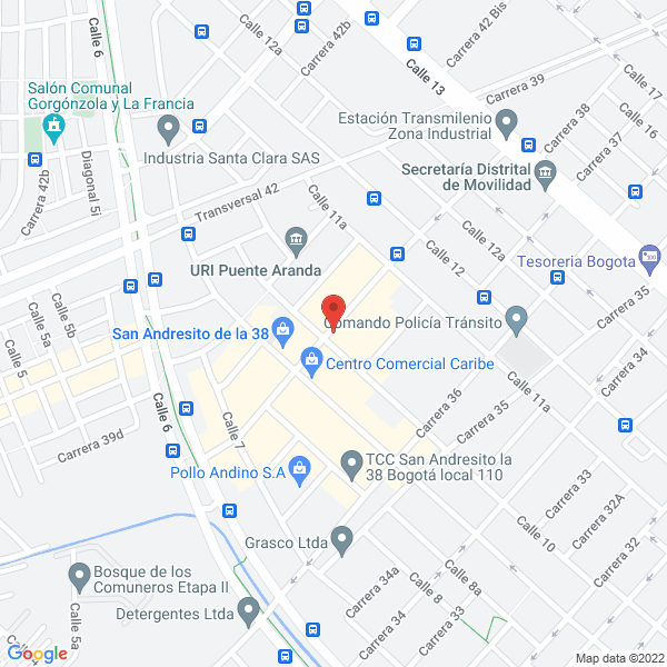 Mapa de Megustamóvil S.A.S.