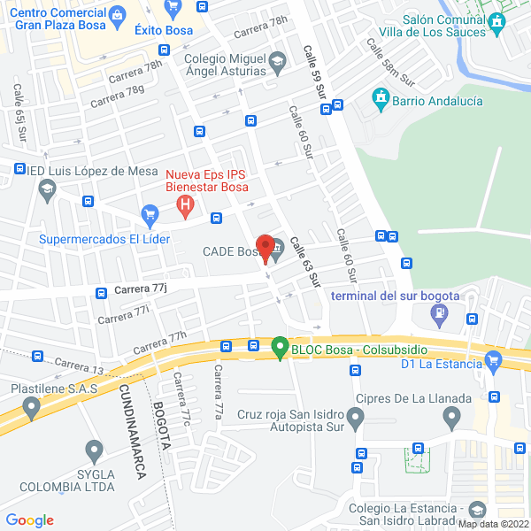 Map of Ramirepuestos J R S.A.S.