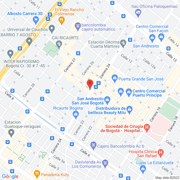 Mapa de A.I.C Importaciones S.A.S.