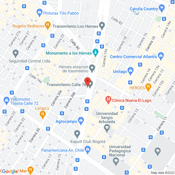 Mapa de Motoclub Hero S.A.S.