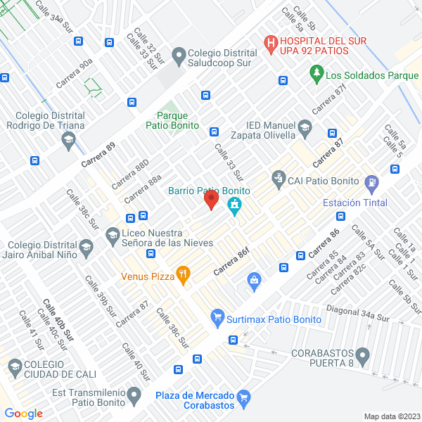Mapa de Hac Logística S.A.S.